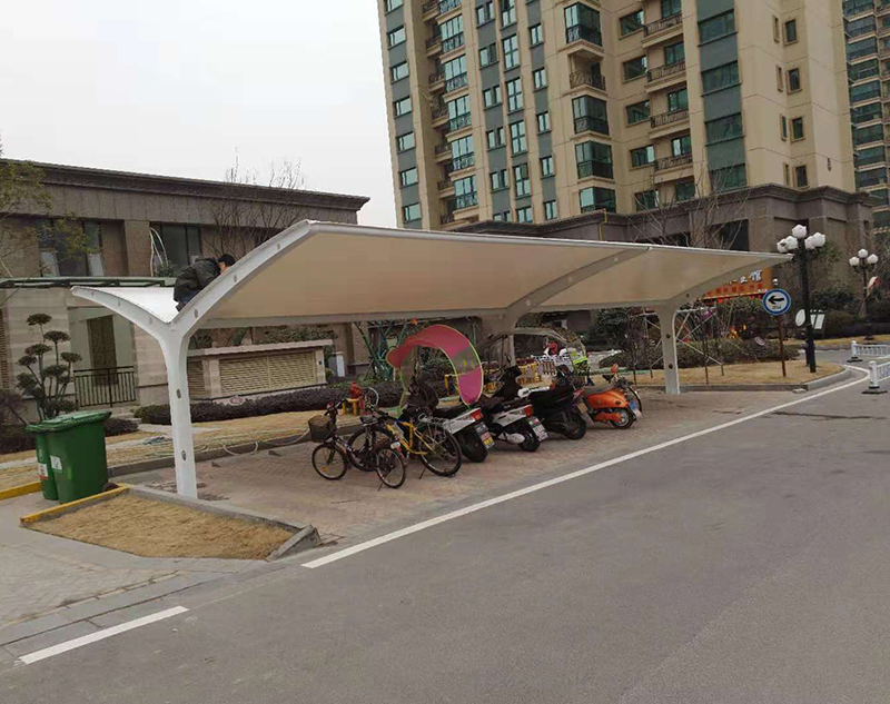 膜結構自行車車棚如何保養？