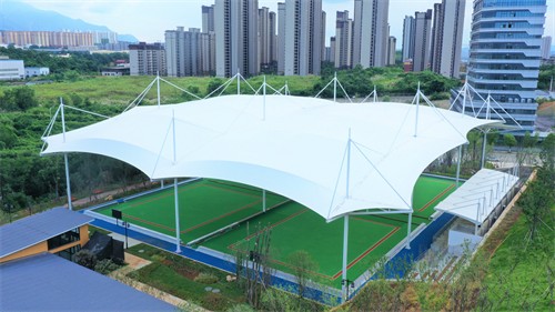 佛蘭空間又一膜結(jié)構(gòu)門球場工程在江西九江圓滿竣工！