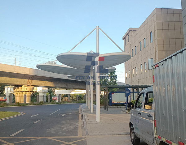 深北動車所地區單身宿舍膜結構車棚